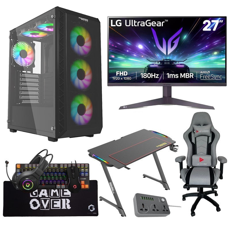 i7 Gaming PC, i7-14700F, RTX 4070 SUPER 12GB, Windows 11 PRO Gaming Setup