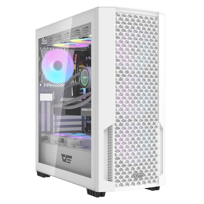 Aigo DarkFlash DF2100 ATX Mid Tower Gaming Case (With 4*ARGB Fans)