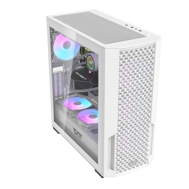 Aigo DarkFlash DF2100 ATX Mid Tower Gaming Case (With 4*ARGB Fans)