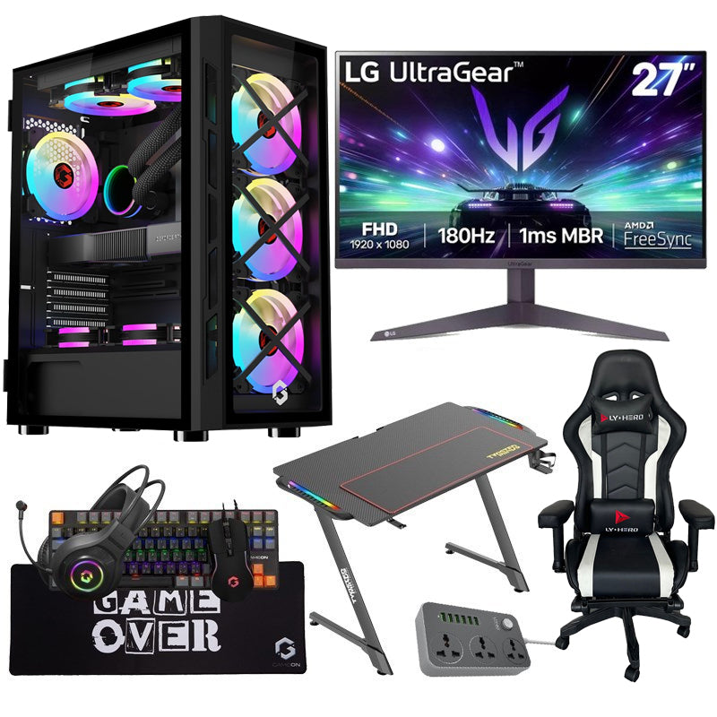 i7 Gaming PC, i7-14700F, RTX 4070 SUPER 12GB, Windows 11 PRO Gaming Setup