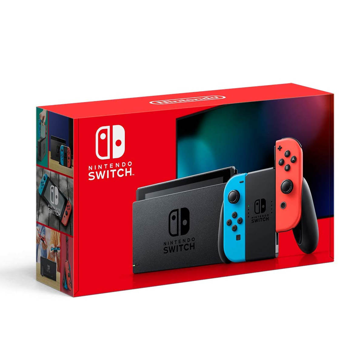 Nintendo Switch Gaming Console with Extended Battery - Neon Blue/Red Joy-Con