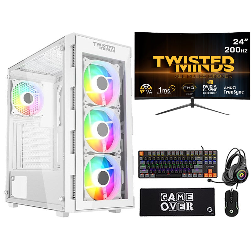 i5 GAMING PC, i5-12400F, RTX 3060 12GB, Windows 11 Pro with Twisted Minds 24