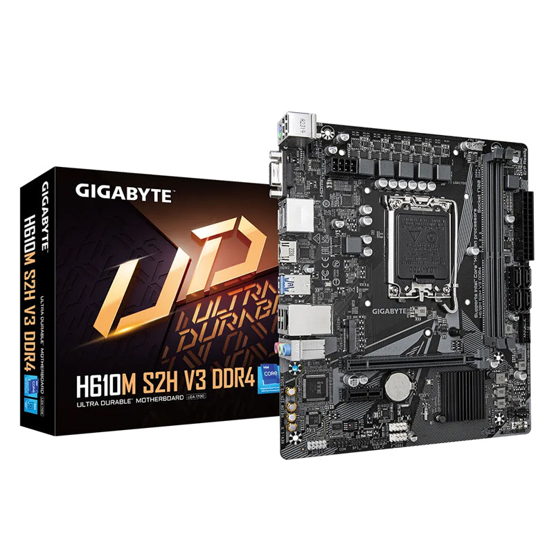 Gigabyte H610M S2H V3 DDR4 Micro ATX Gaming Motherboard