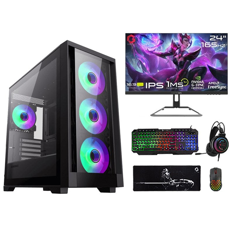 i5 GAMING PC i5-11400, RTX 3050 6GB, Windows 11 PRO with GAMEON 24