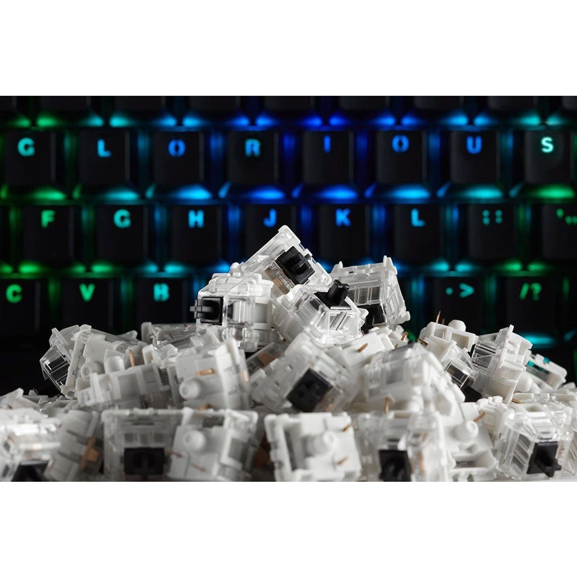 Glorious Gateron Green Mechanical Keyboard Switches (120 pack)