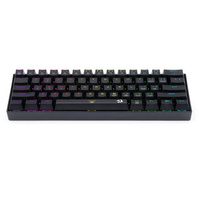 Redragon DragonBorn K630 RGB Portable 61 Key Wired Mechanical Gaming Keyboard - Black