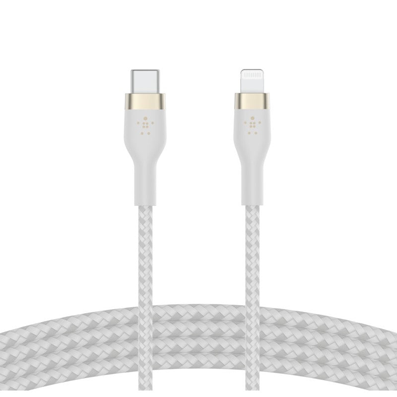 Belkin Braided Silicone Lightning To Type-C Cable, 1 Meter, Black