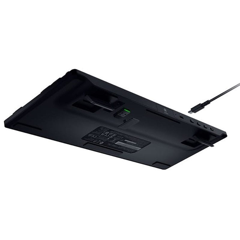 Razer DeathStalker V2 Pro TKL Wireless RGB Optical Gaming Keyboard, Clicky Red Switch (US Layout) - Black