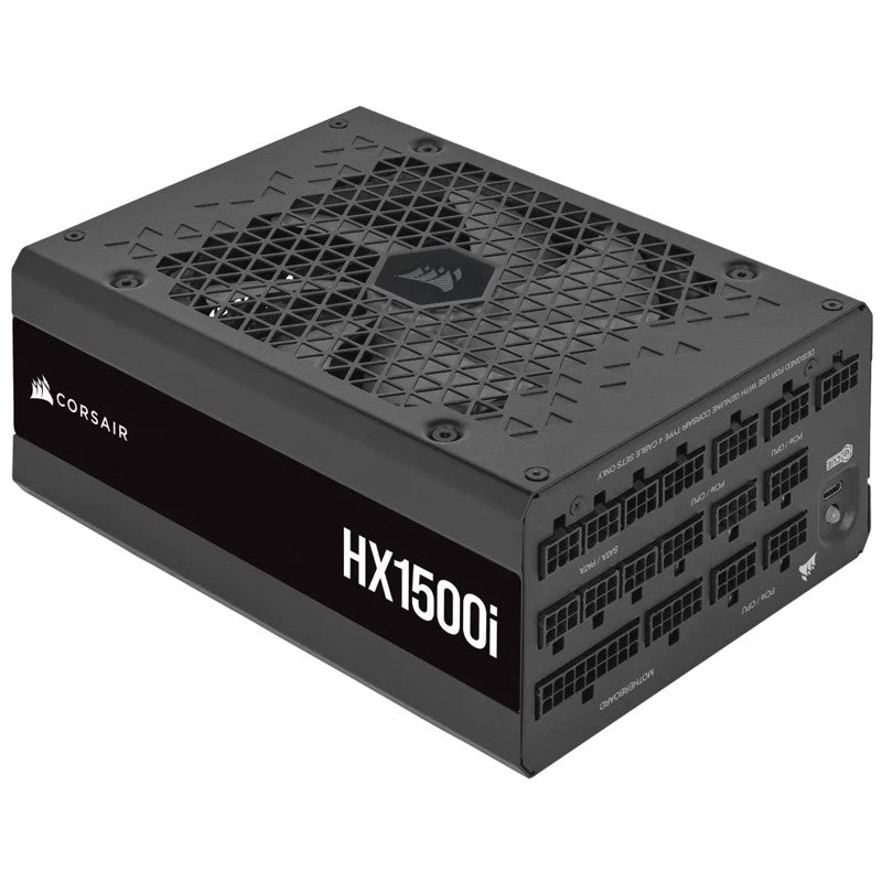 Corsair HX1500i Plus 1500W Gold Platinum High-Performance Fully Modular ATX Power Supply - Black