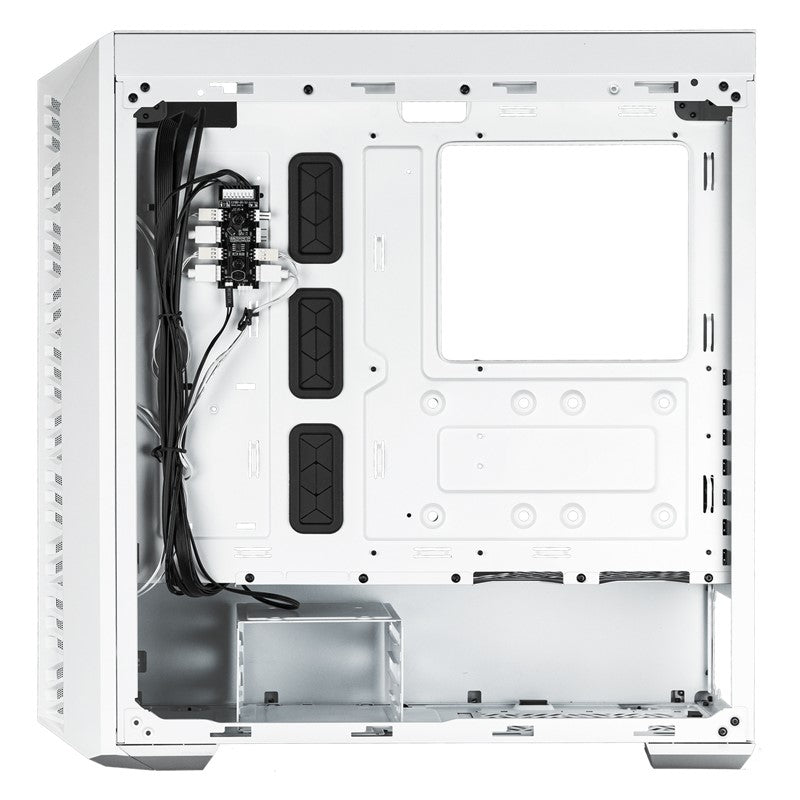 Cooler Master MasterBox 520 ATX Mid Tower Gaming PC Case with 3 ARGB Fans - White