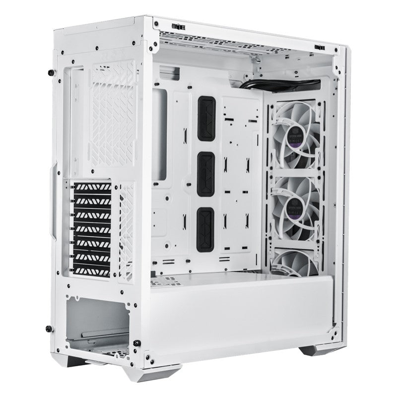 Cooler Master MasterBox 520 ATX Mid Tower Gaming PC Case with 3 ARGB Fans - White