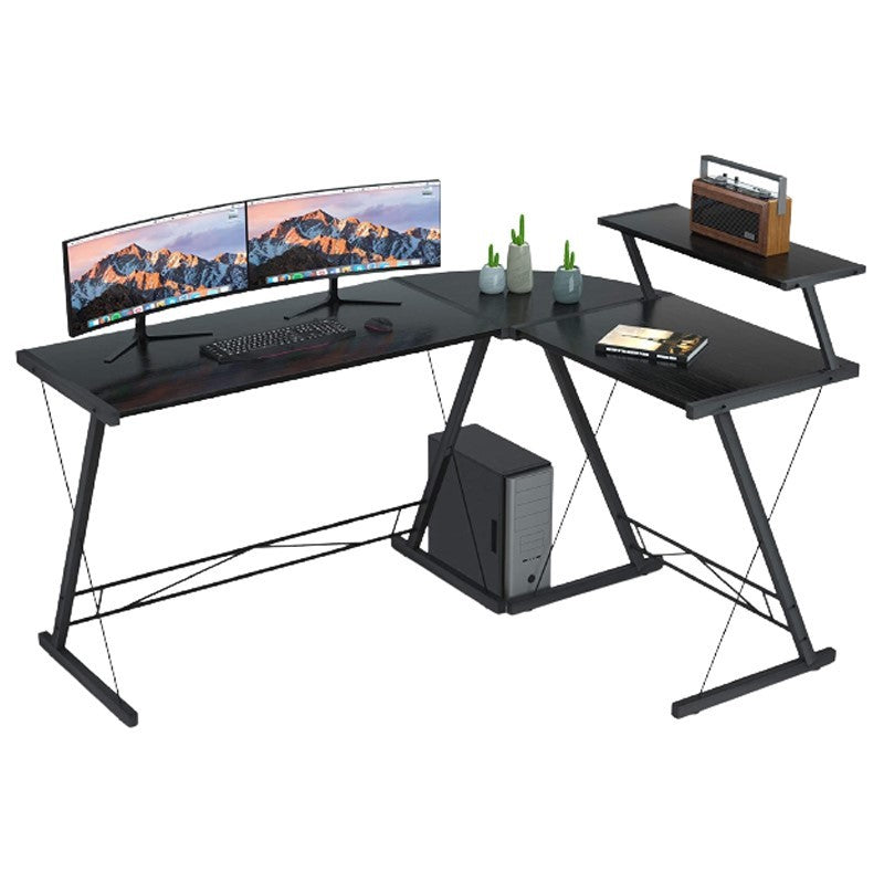 GAMEON 3in1 L-Shaped Slayer II XL Series Gaming Desk - Black