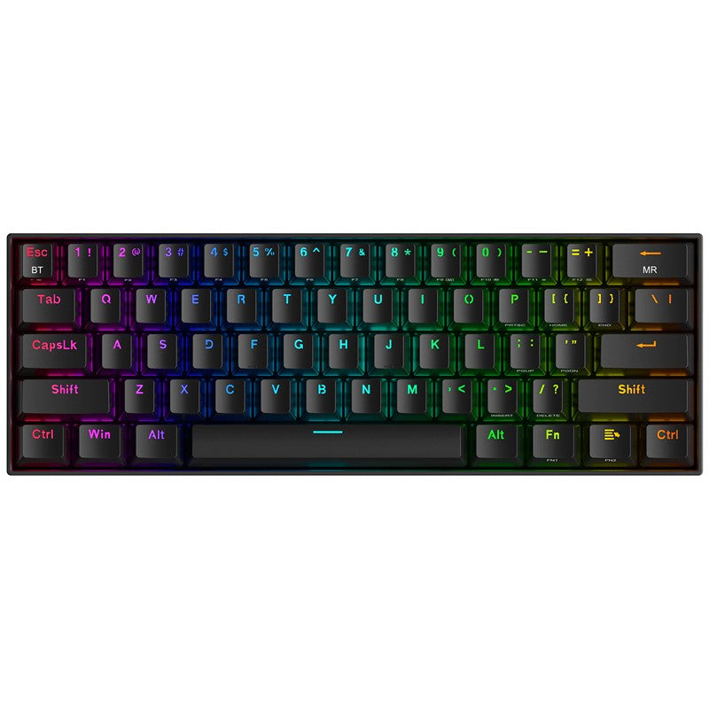 Redragon Draconic K530 PRO 60% Compact Wireless RGB Mechanical Gaming Keyboard (Red Switch) - Black