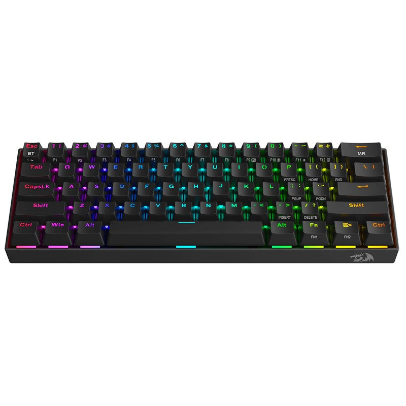 Redragon Draconic K530 PRO 60% Compact Wireless RGB Mechanical Gaming Keyboard (Red Switch) - Black