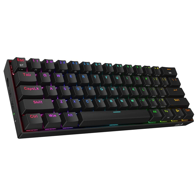 Redragon Draconic K530 PRO 60% Compact Wireless RGB Mechanical Gaming Keyboard (Red Switch) - Black