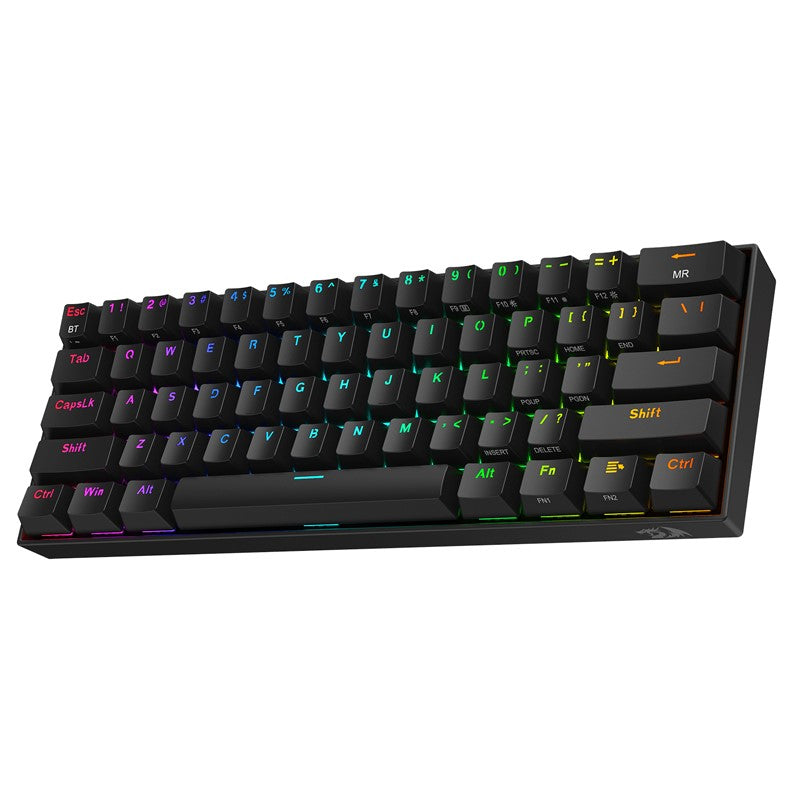 Redragon Draconic K530 PRO 60% Compact Wireless RGB Mechanical Gaming Keyboard (Red Switch) - Black