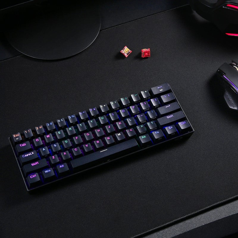 Redragon Draconic K530 PRO 60% Compact Wireless RGB Mechanical Gaming Keyboard (Red Switch) - Black