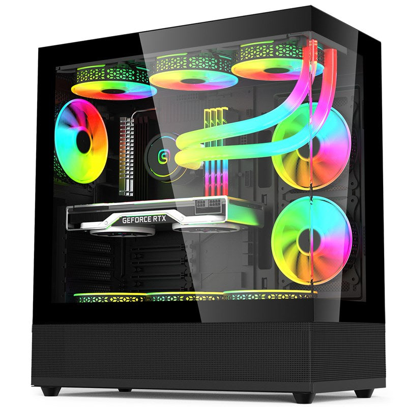 Acer V930 Tempered Glass ATX Mid Tower Gaming PC Case - Black