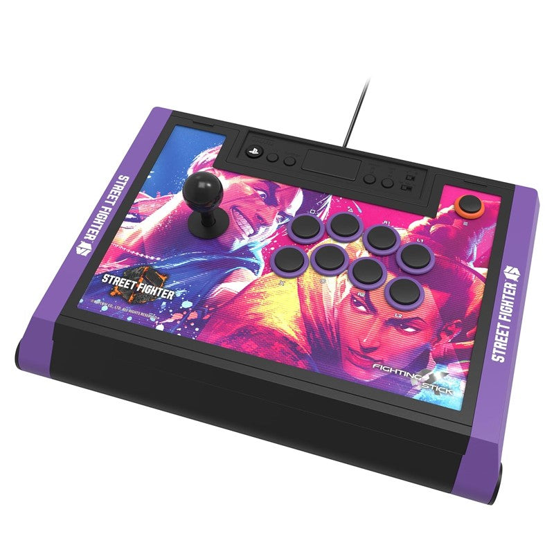 HORI Fighting Stick Alpha Wired Arcade Joystick Controller for PS5, PS4 and PC - Street Fighter 6 Edition