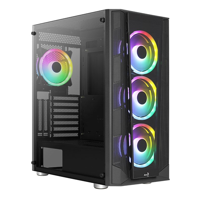 Buy Aerocool Prism G BK V3 ARGB ATX Mid Tower Gaming PC Case - Black ...