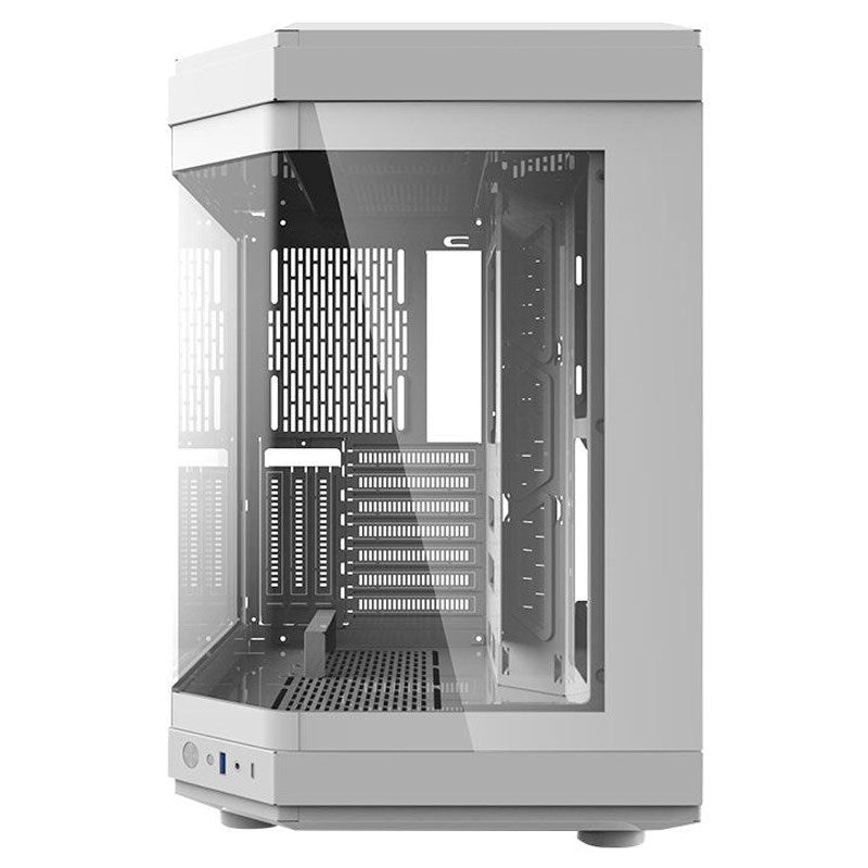 Aigo DarkFlash ARC2 ATX Tempered Glass Mid Tower Gaming Case  - White (Fans Not Included)