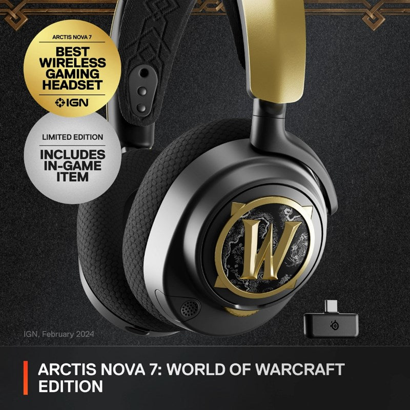 SteelSeries Arctis Nova 7 Wireless Gaming Headset - World of Warcraft Edition