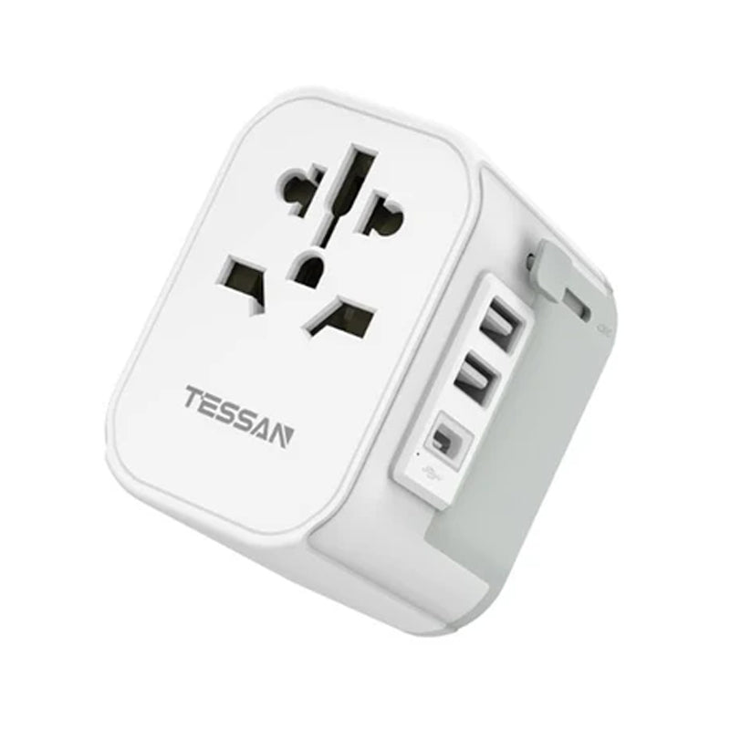 Universal Travel Adapter, TESSAN All in One Worldwide International Travel Plug with 2 USB A and 1 USB C