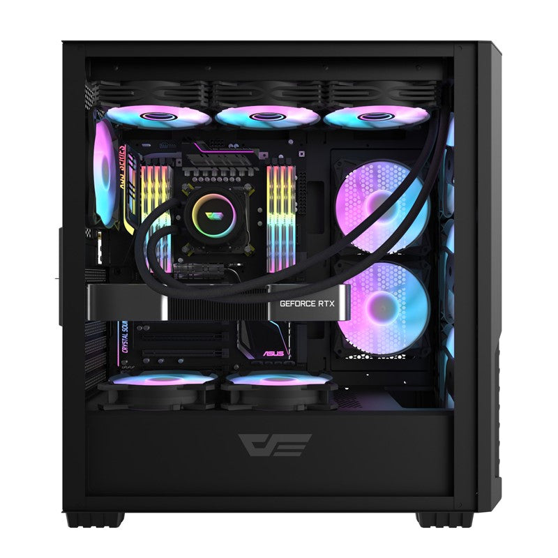 Aigo DarkFlash DF2100 ATX Mid Tower Gaming Case (With 4*ARGB Fans)