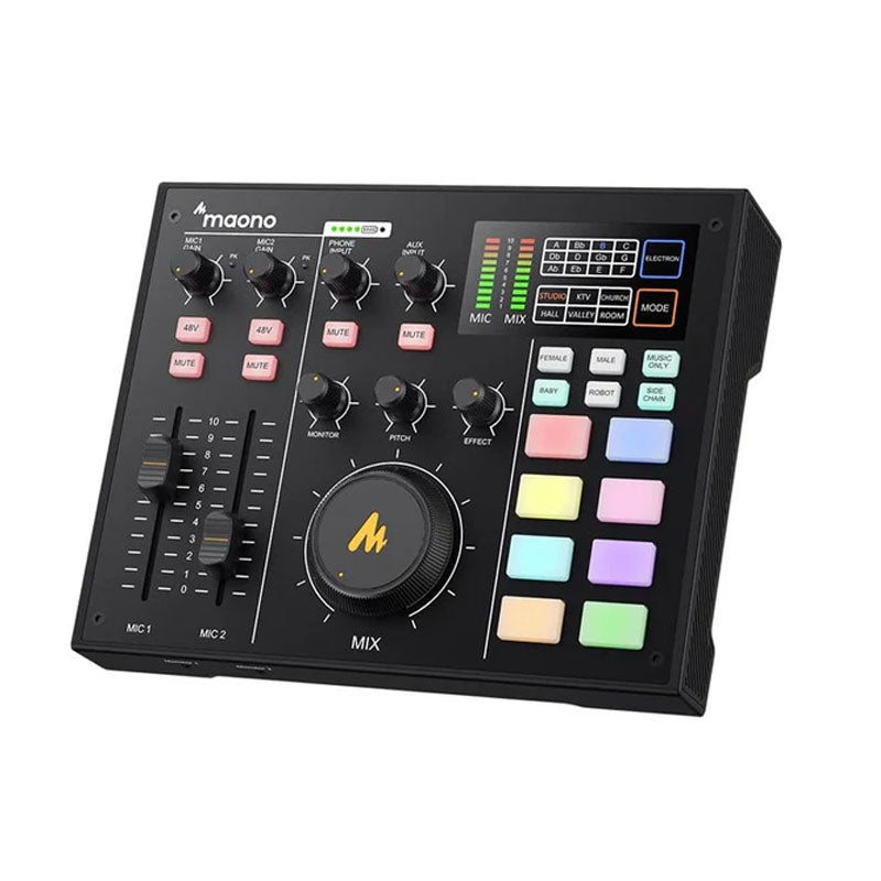 Maonocaster AM100 All-In-One Podcast Production Studio - Black