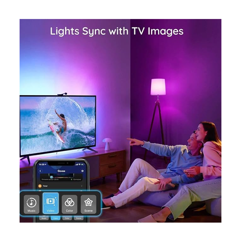 Govee Immersion TV Strip Lights (3.6M) With Camera (Wifi+Bluetooth) - H6199