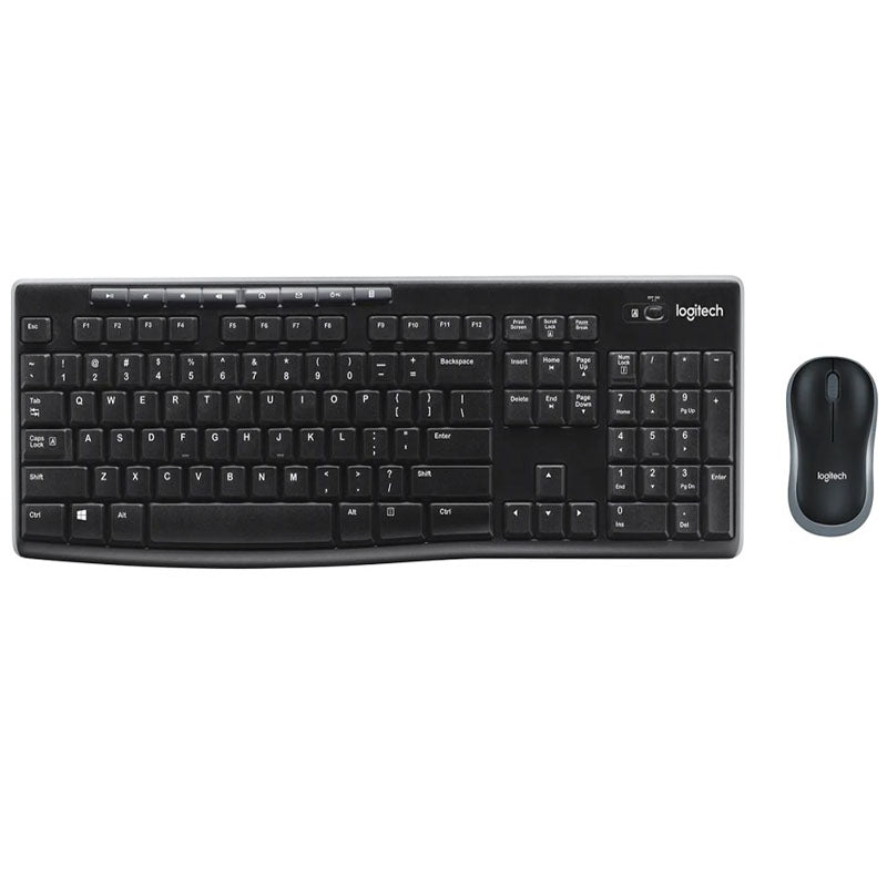 Logitech Wireless Keyboard & Mouse MK270 with Nano Receiver (Arabic/English)