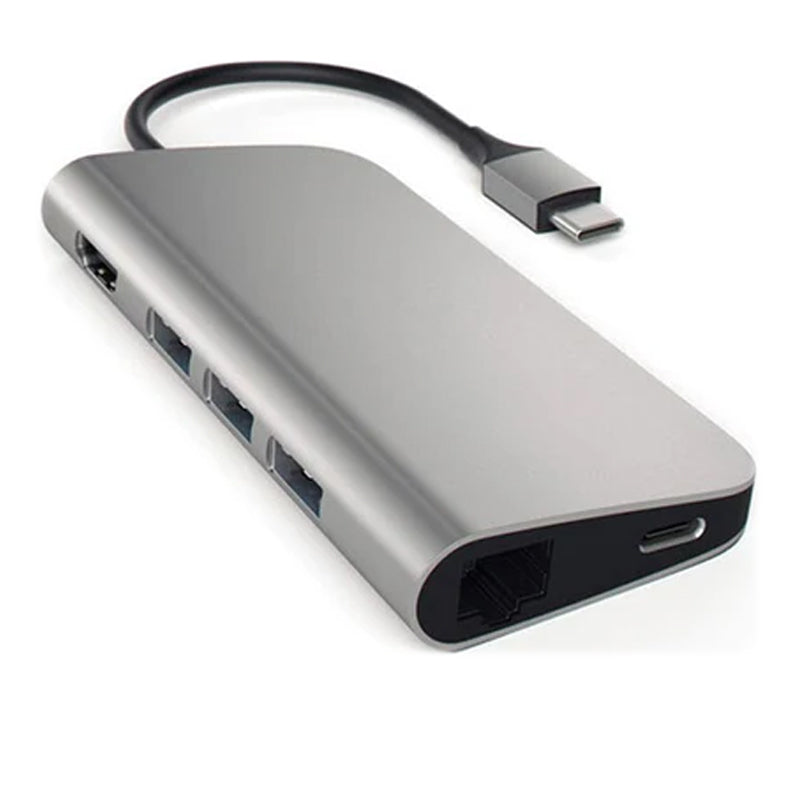 Satechi 8-in-1 USB Type-C Multi-Port Adapter, Space Grey