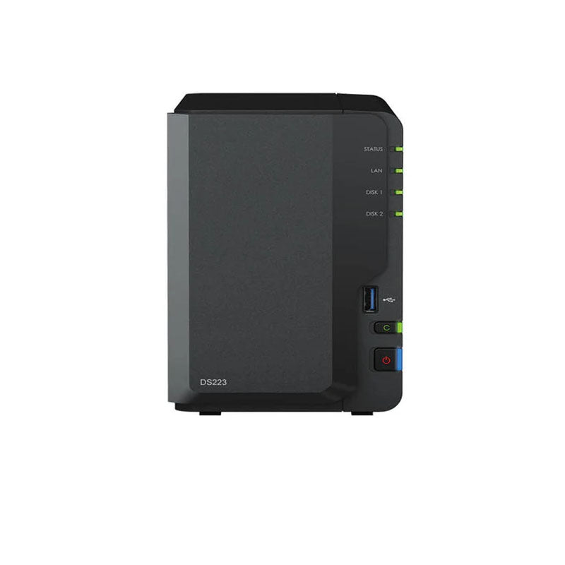 Synology 2-Bay NAS DS223 (Diskless), 2GB DDR4