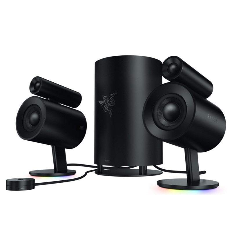 Razer Nommo Pro- Thx Certified Premium Audio - Dolby Virtual Surround Sound - Downward Firing Subwoofer PC Gaming Speakers